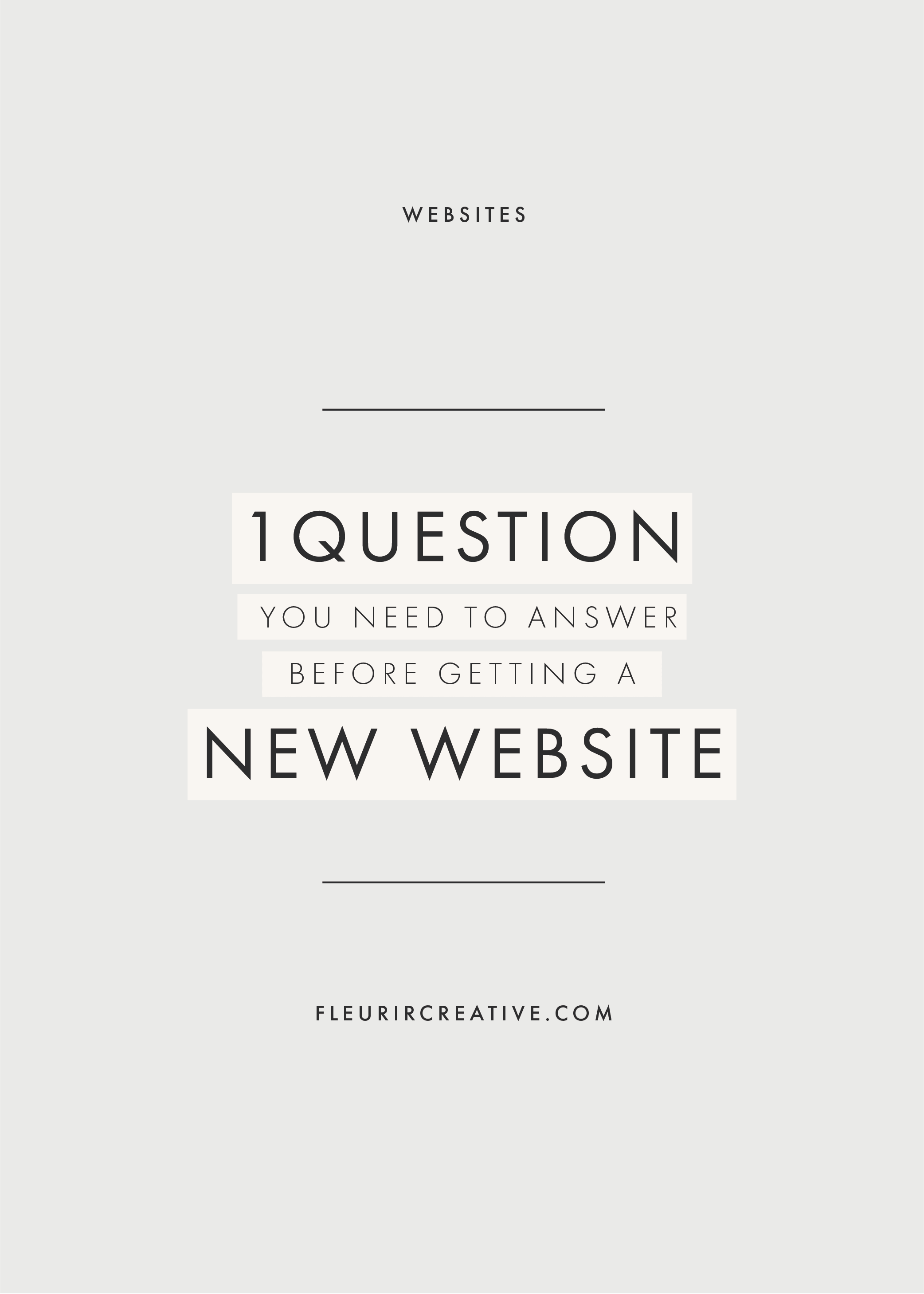 1 Question You Need To Answer Before Getting A New Website | Web Designer for Wedding Businesses