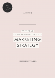 Why Your Small Business Needs A Marketing Strategy | Marketing for Creatives