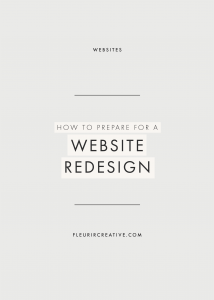 How To Prepare for A Website Redesign | Branding and Marketing for Wedding Businesses