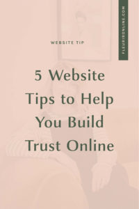 5 website tips to help you build trust online