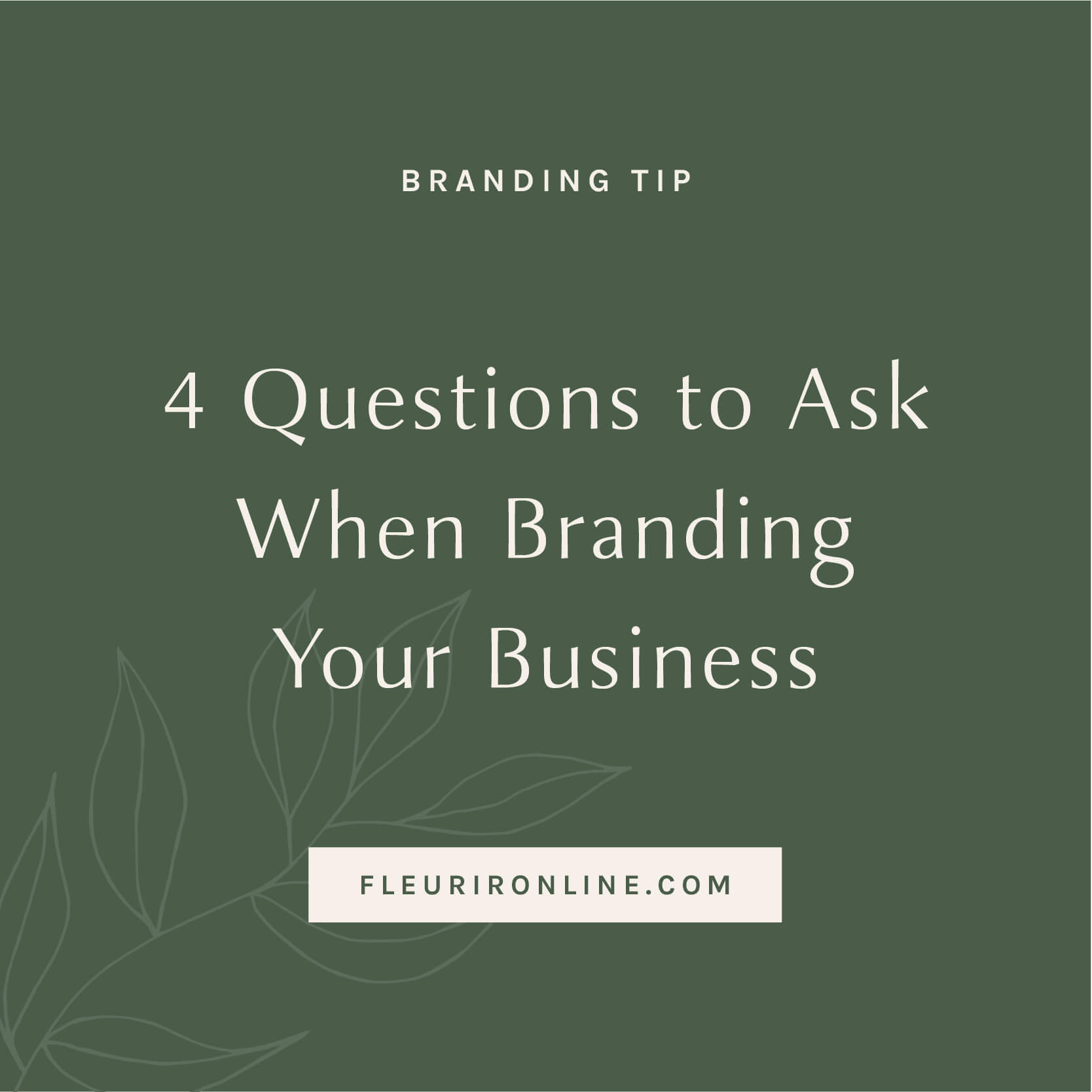 4 questions to ask when branding your online business