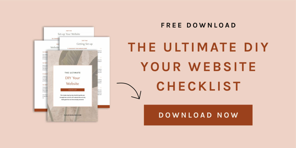 Download your free Ultimate DIY Your Website Checklist