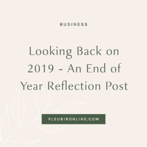 2019 End of Year Review for Fleurir Online