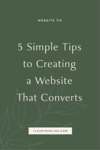 5 Simple Tips to Creating a Website That Converts