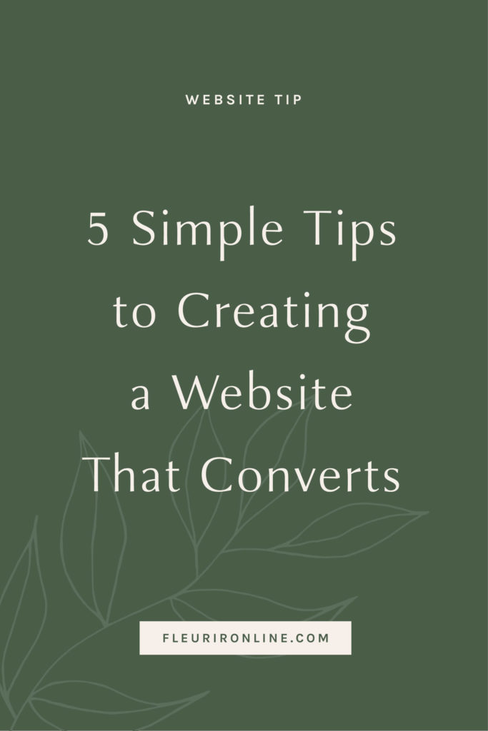5 Simple Tips to Creating a Website That Converts