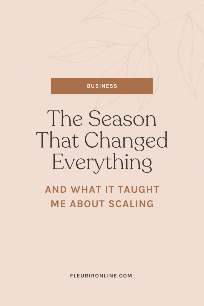 The Season That Changed Everything (and What It Taught Me About Scaling)